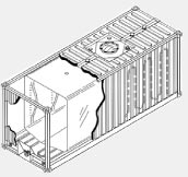 Drum melter and decanter schematic